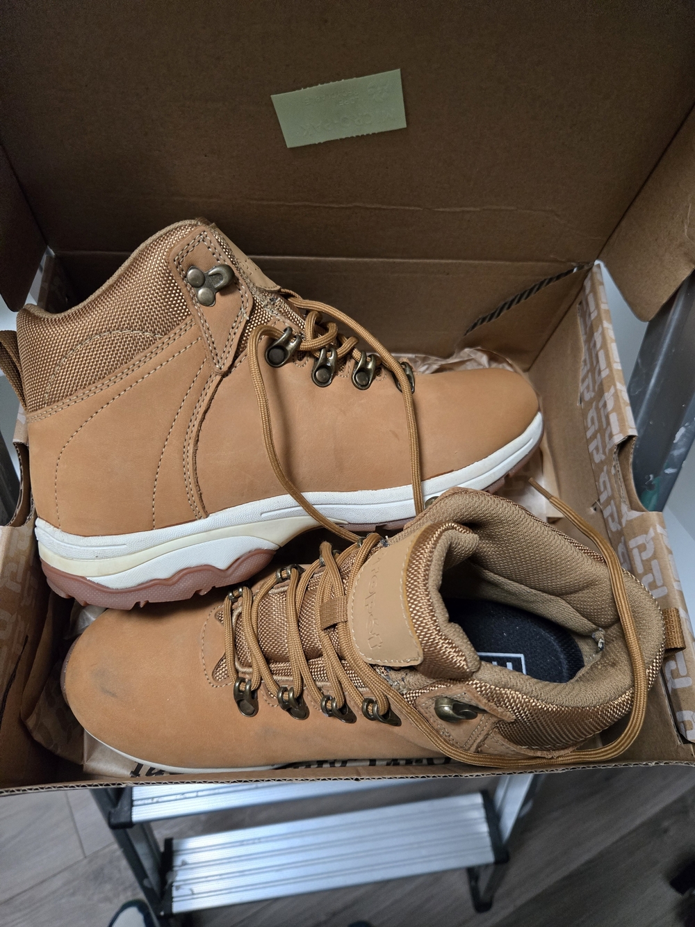 Propet Tan Women's Lace-Up Hiking Boots